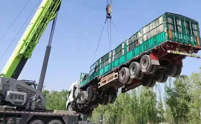 船营区道路脱困救援案例